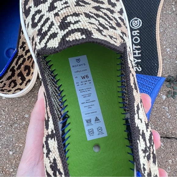 Rothy’s Women’s Retired Camo Cat Leopard Original Slip On Sneaker 6 - Picture 7 of 7